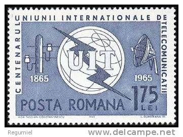 Rumania 2125 ** UIT 1965 - Unused Stamps