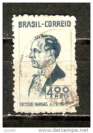 Brazil 1938  Getulio Vargas 400 R (o) Mi.494 - Used Stamps