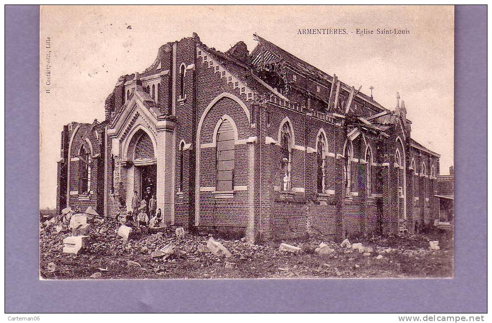 59 - Armentieres - Eglise Saint Louis - Editeur: Coutart - Armentieres