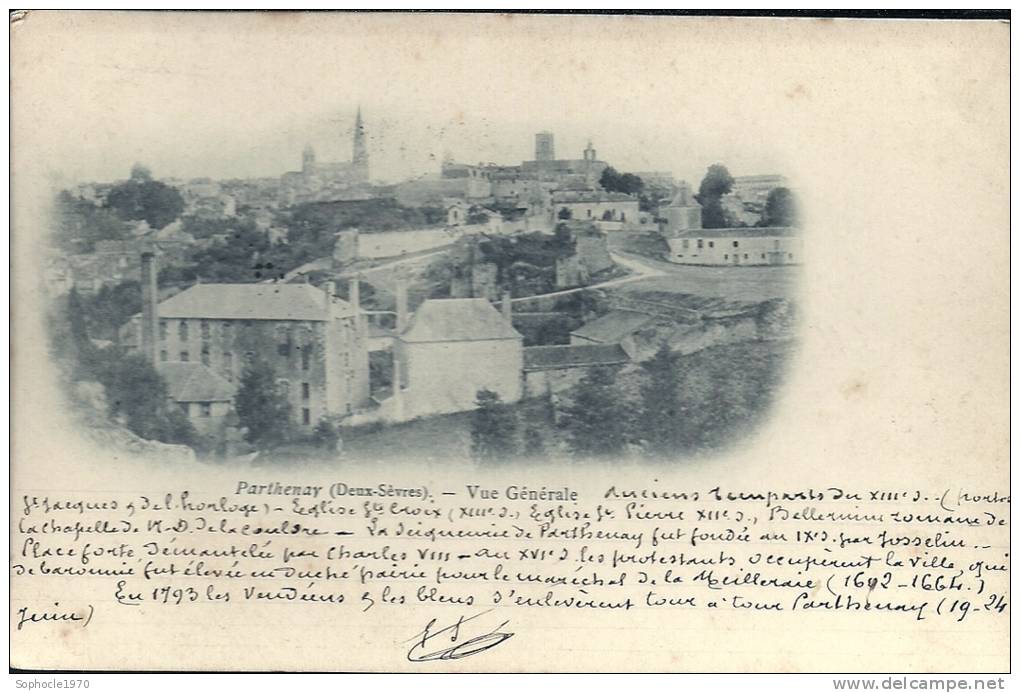 POITOU-CHARENTE - 79 - DEUX SEVRES - PARTHENAY - Vue Générale - Parthenay