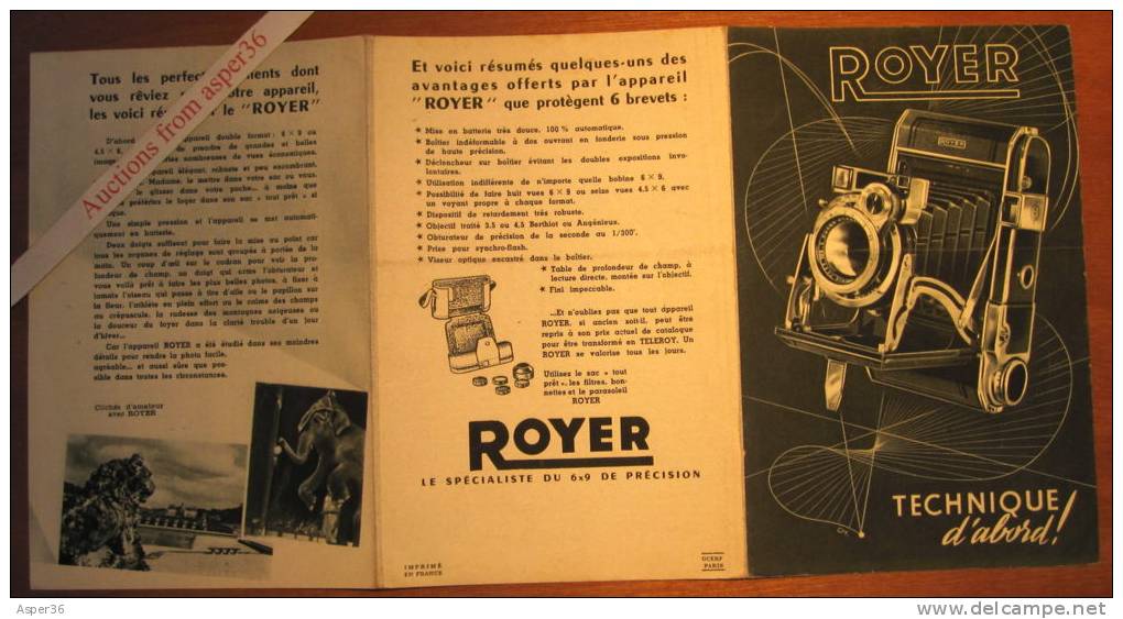 Brochure "Appareil Photo Royer" - Sammlungen