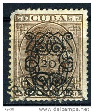 CUBA 1883, SOBRECARGA "C"  USADO, EDIFIL 82, ALTO VALOR DE CATALOGO - Kuba (1874-1898)