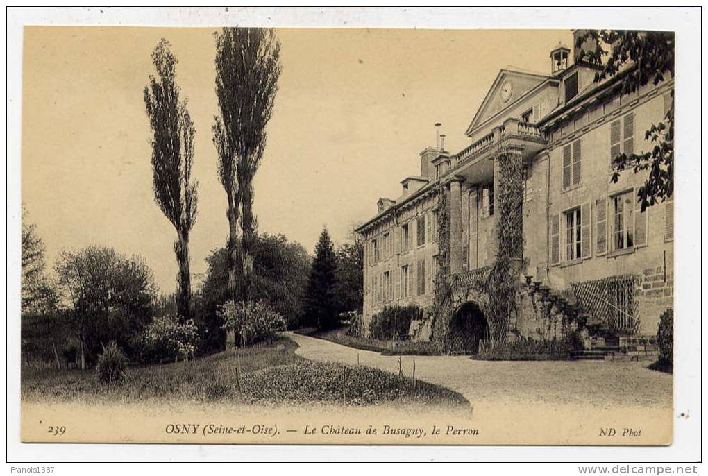 Ref 175 - OSNY - Le Château De BUSAGNY - Le Perron - Osny