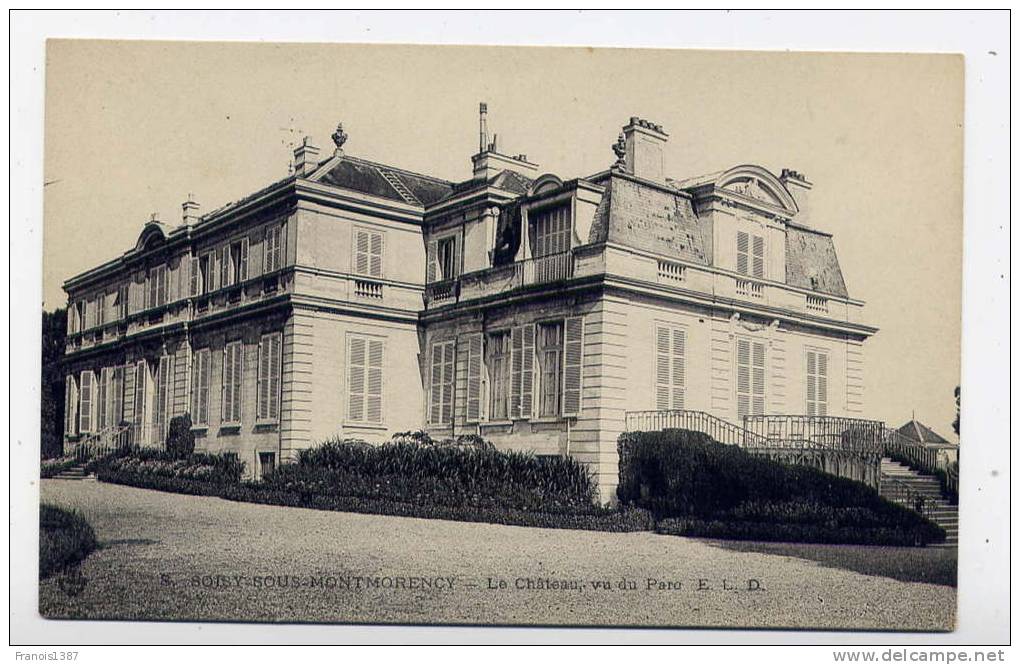 Ref 175 - SOISY-sous-MONTMORENCY -  Le Château Vu Du Parc - Soisy-sous-Montmorency