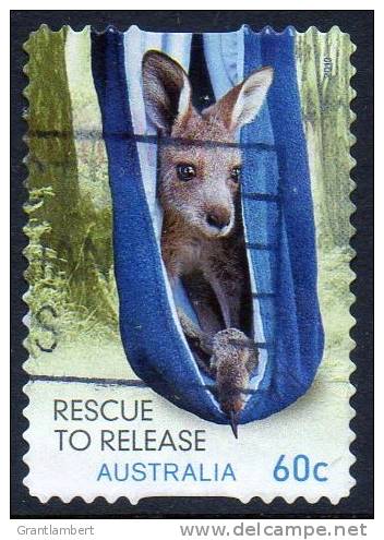 Australia 2010 Wildlife Caring - Rescue To Release - 60c Eastern Grey Kangaroo Self-adhesive Used - Oblitérés