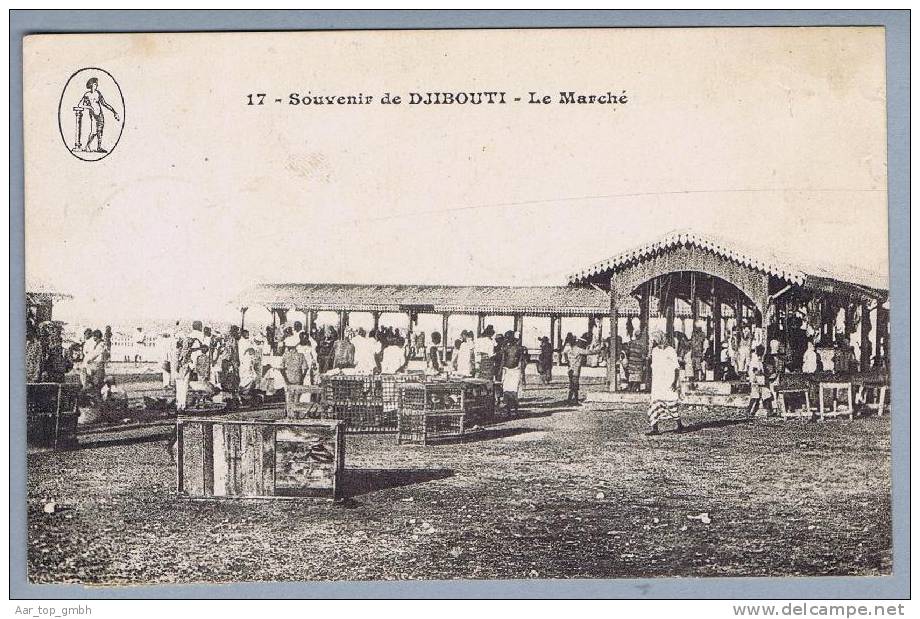 Somalia DJIBOUTI Le Marché 1921-04-13 Foto - Somalie