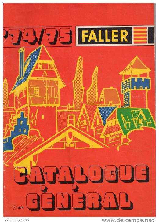 CATALOGUE  ACCESSOIRES  DE CHEMINS DE FER   FALLER  (1974/1975) - Französisch