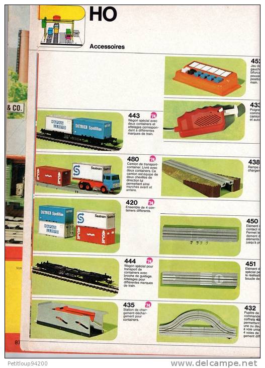 CATALOGUE  ACCESSOIRES  DE CHEMINS DE FER   FALLER  (1974/1975) - French