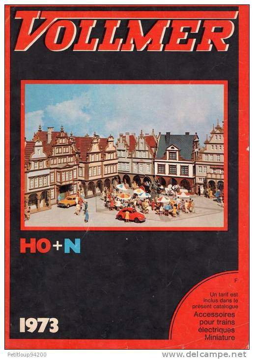 CATALOGUE  ACCESSOIRES  DE CHEMINS DE FER   VOLMER  HO+N  (1973) - Frans