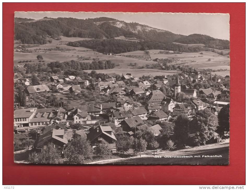 B1035 Oberdiessbach Mit Falkenfluh. Cachet 1952. Werner Schmutz  1043 - Oberdiessbach