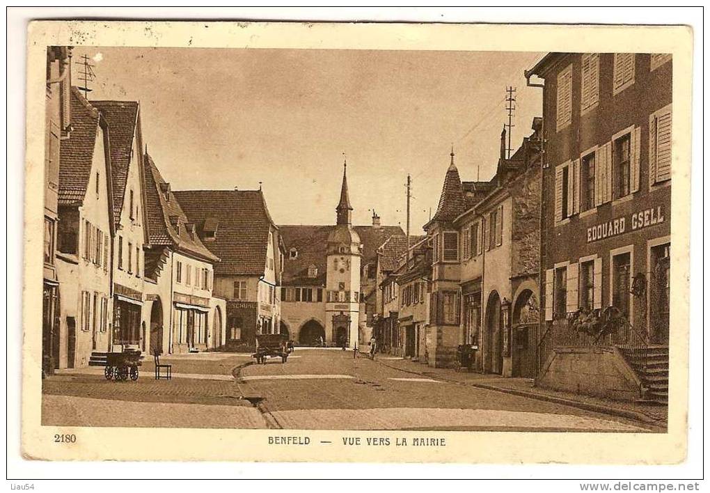 BENFELD Vue Vers La Mairie - Benfeld