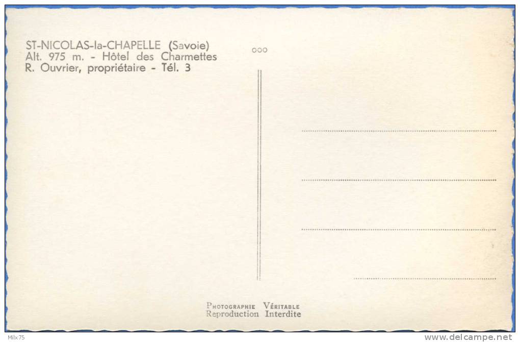 73 - ST-NICOLAS-LA-CHAPELLE - Alt. 975 M - Les Charmettes - Ugine