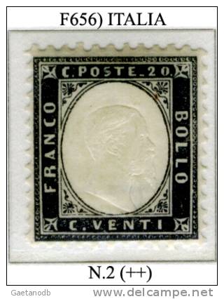 Italia-F00656 - 1862 - Sassone: N.2 (++) MNH - Privo Di Difetti Occulti. - Neufs