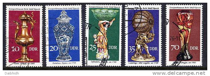DDR 1976 Museum Of Applied Arts Set Used.  Michel 2171-75 - Used Stamps