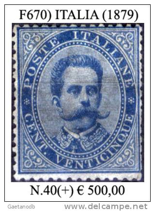 Italia-F00670 - 1879 - Sassone: N.40 (+) MLH - Privo Di Difetti Occulti. - Neufs