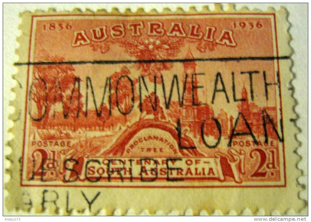 Australia 1936 Centenary Of South Australia 2d - Used - Oblitérés