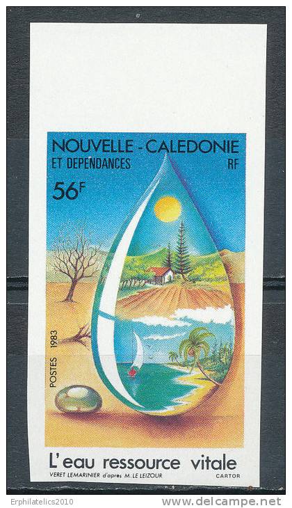 NEW CALEDONIA 1983 WATER THE VITAL RESOURCE  SC# 492 IMPERF VF MNH - Other & Unclassified