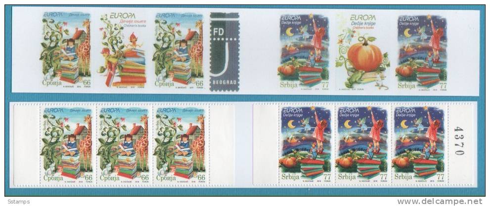 SERBIA 2010  SERBIEN EUROPA CEPT BOOKS FOR CHILDREN TYP III  3 SETS - NUMBER  BOOKLET - 2010