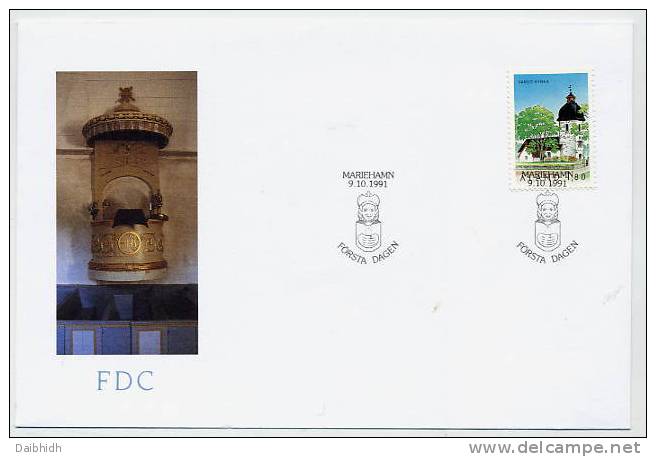 ALAND ISLANDS 1991 Church FDC.  Michel 54 - Ålandinseln