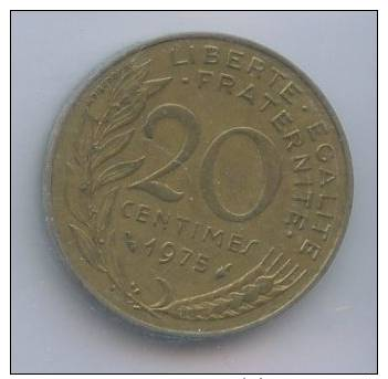 France 20 Centimes 1975 - Sonstige & Ohne Zuordnung