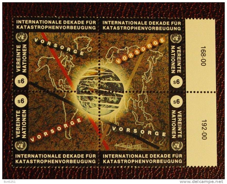 V1 Nations Unies (Vienne) : Décennie Internationnale De La Prévention Des Catastrophes Naturelles - Unused Stamps