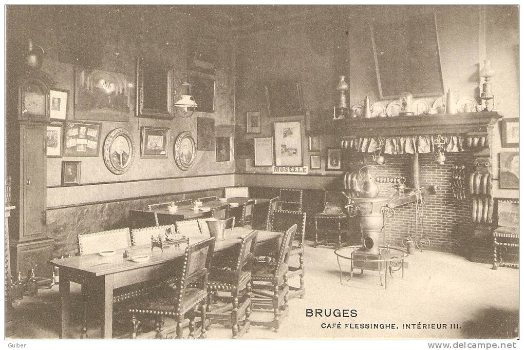 Bruges Café Flessinghe Interieur III Rue Des Blanchisseurs - Brugge