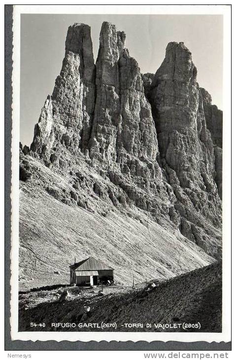 RIFUGIO GARTL TORRI DI VAJOLET 2 SCAN NV FP TIMBRO RIFUGIO GARTL - Bolzano