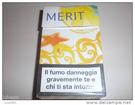 TABACCO - MERIT - LIMITED EDITION PACCHETTO SIGARETTE VUOTO - Empty Tobacco Boxes