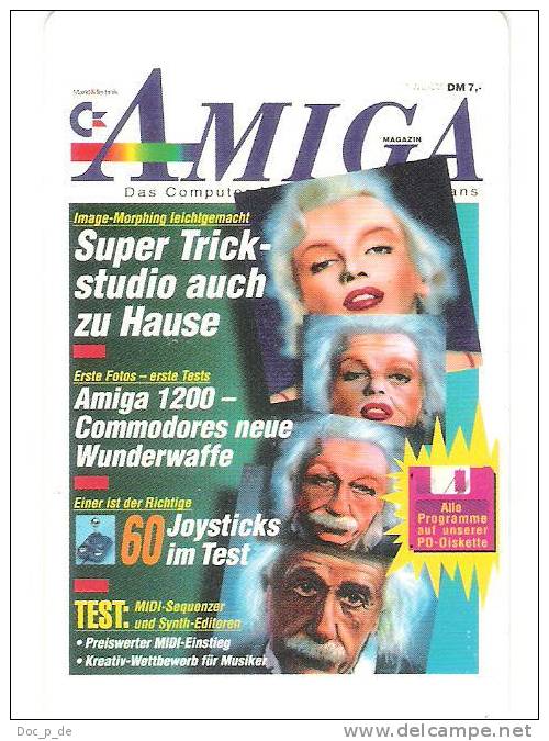 Germany - O969  05/93 - Amiga Magazin - Albert Einstein - Marilyn Monroe - O-Series: Kundenserie Vom Sammlerservice Ausgeschlossen