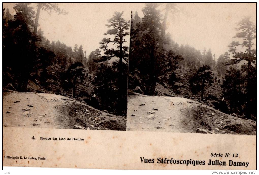 Route Du Lac De Gaube  Serie N 12  Haute Pyrénées - Estereoscópicas