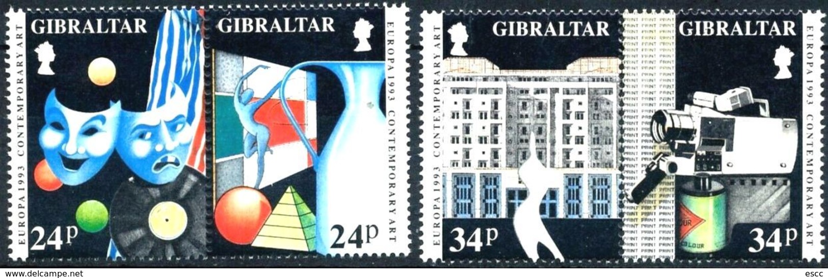 Mint Stamps  Europa CEPT 1993  From Gibraltar - 1993