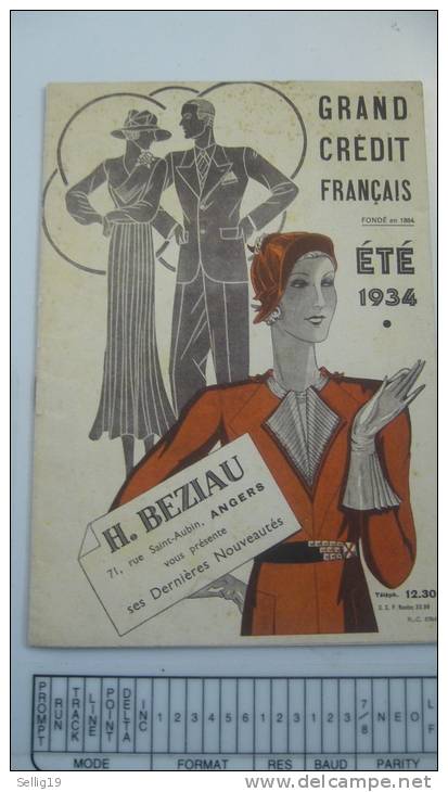 Catalogue Du Grand Crédit Français été 1934 ( H. Beziau - Angers ) - Mode