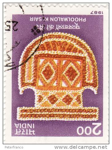 1987 India - Festival Delhi Flowers - Used Stamps