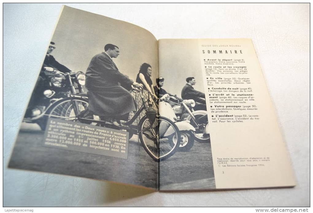 (AR4) Guide Des DEUX ROUES De La Prévention Routière 1956 - Auto