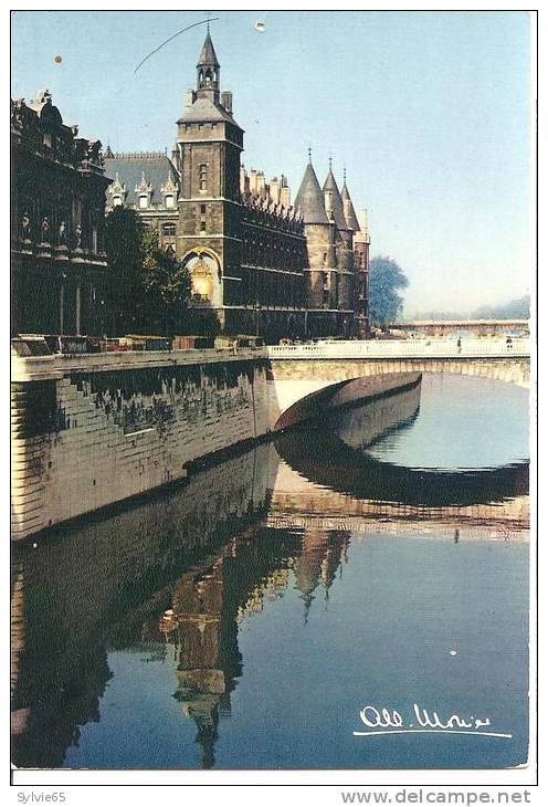 PHOTO ALBERT MONIER-PARIS-la Seine Et Palais De Justice - Monier