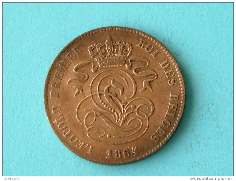 1864 FR - 2 CENT / Morin 112 ( Uncleaned Coin / For Grade, Please See Photo ) !! - 2 Centimes