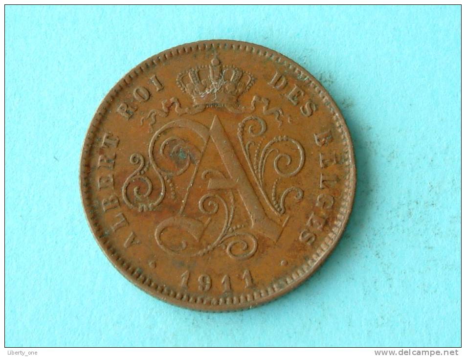 1911 FR - 2 CENT / Morin 310 ( Uncleaned Coin / For Grade, Please See Photo ) !! - 2 Centimes
