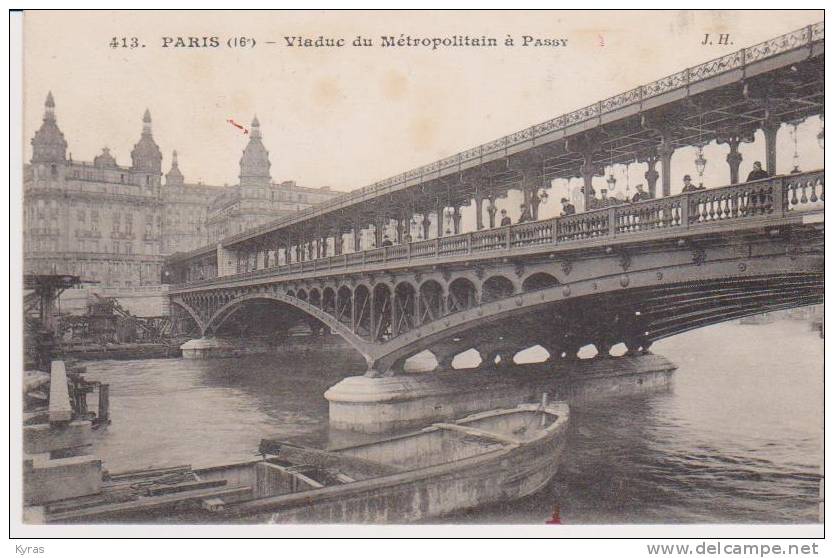 PARIS (16°) VIADUC  DU METROPOLITAIN à PASSY - Métro