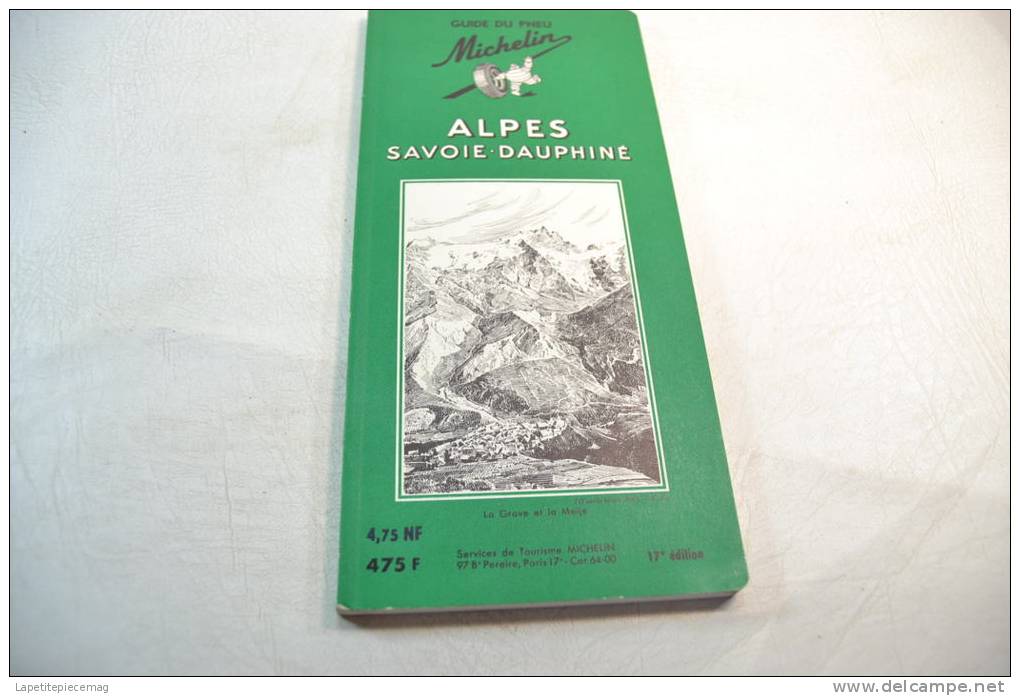 (AR4) Guide Vert Michelin ALPES SAVOIE-DAUPHINE 1959 17eme Edition - Michelin-Führer