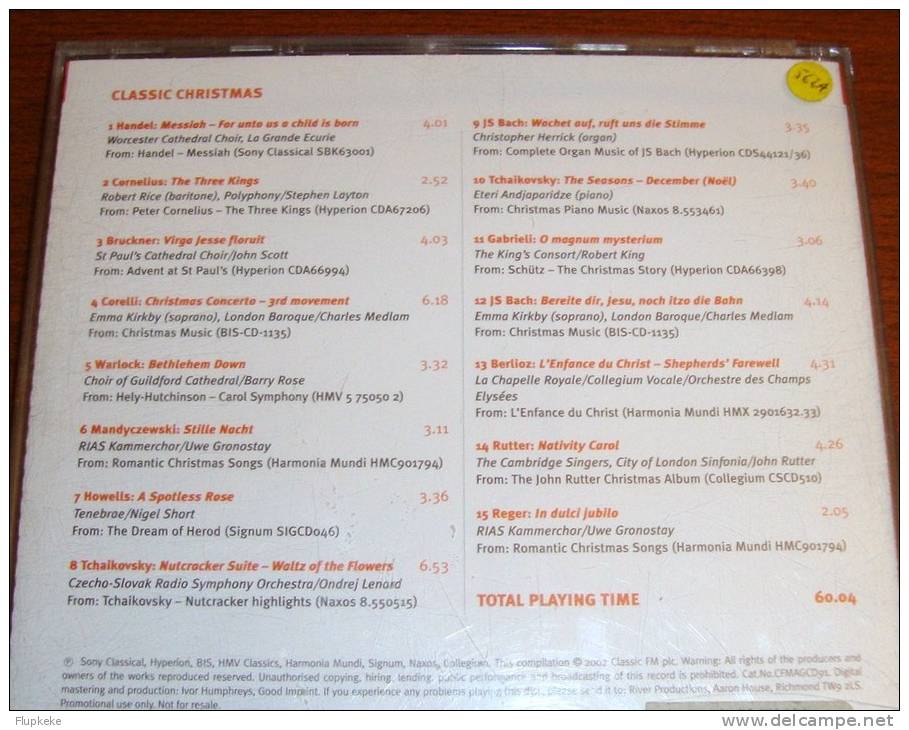 Cd Fm Volume 91 Classic Christmas Handel Tchaikovsky Rutter Cornelius Bruckner Warlock - Classique