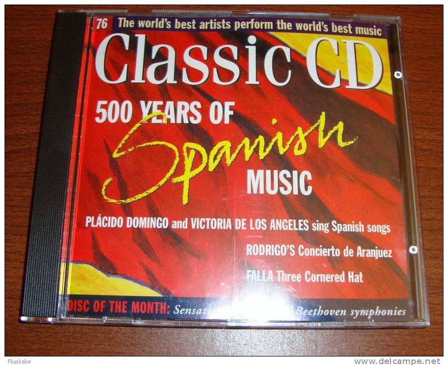 Cd Fm Volume 76 500 Years Of Spanish Music Placindo Domingo And Victoria De Los Angeles Sing Spanish Songs - Classique