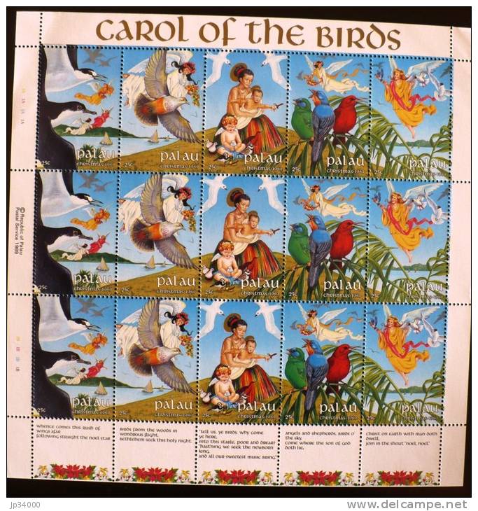 PALAU CAROL OF THE BIRDS. (Yvert 298/302) Neufs Sans Charniere (MNH) ** - Palau