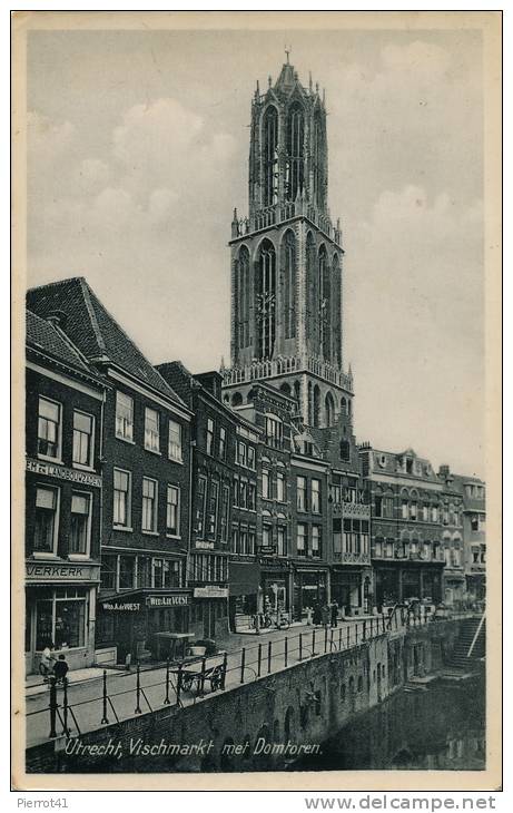 PAYS BAS - NEDERLAND - UTRECHT Vischmarkt Met Domtoren - Utrecht