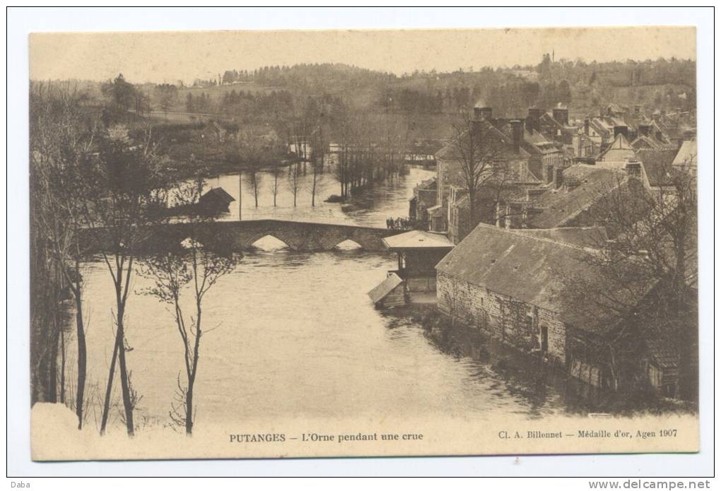 Putanges. L' Orne Pendant La Crue. - Putanges