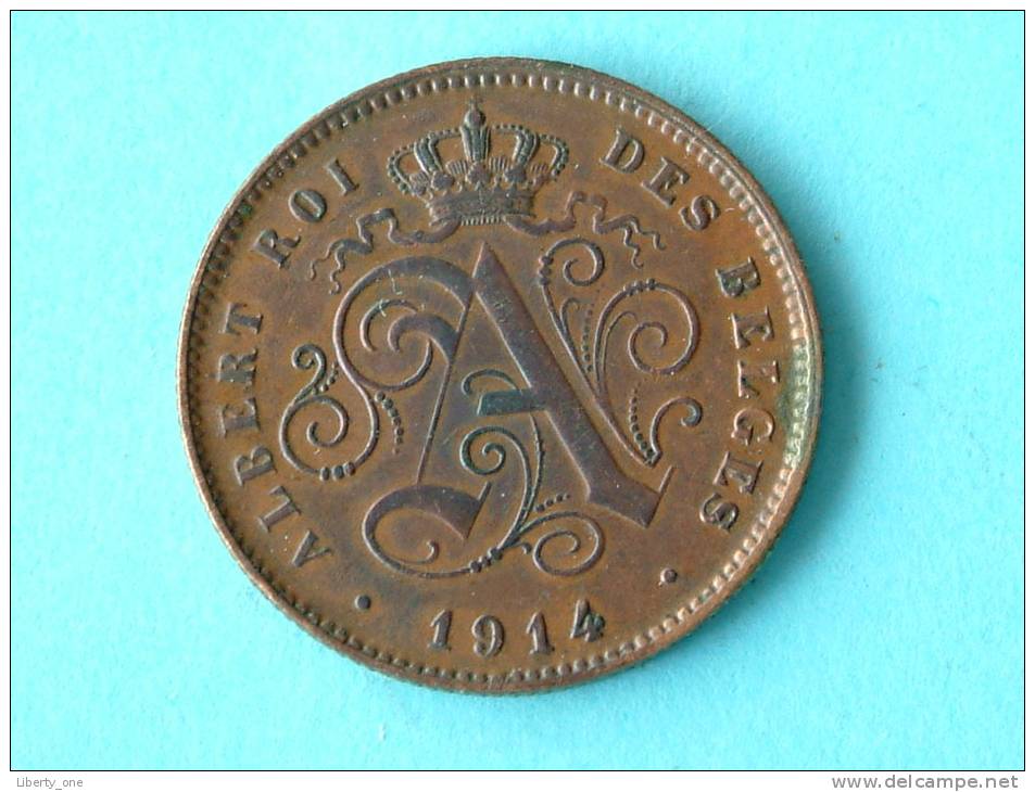 1914 FR - 2 CENT / Morin 314 ( Uncleaned Coin / For Grade, Please See Photo ) !! - 2 Centimes