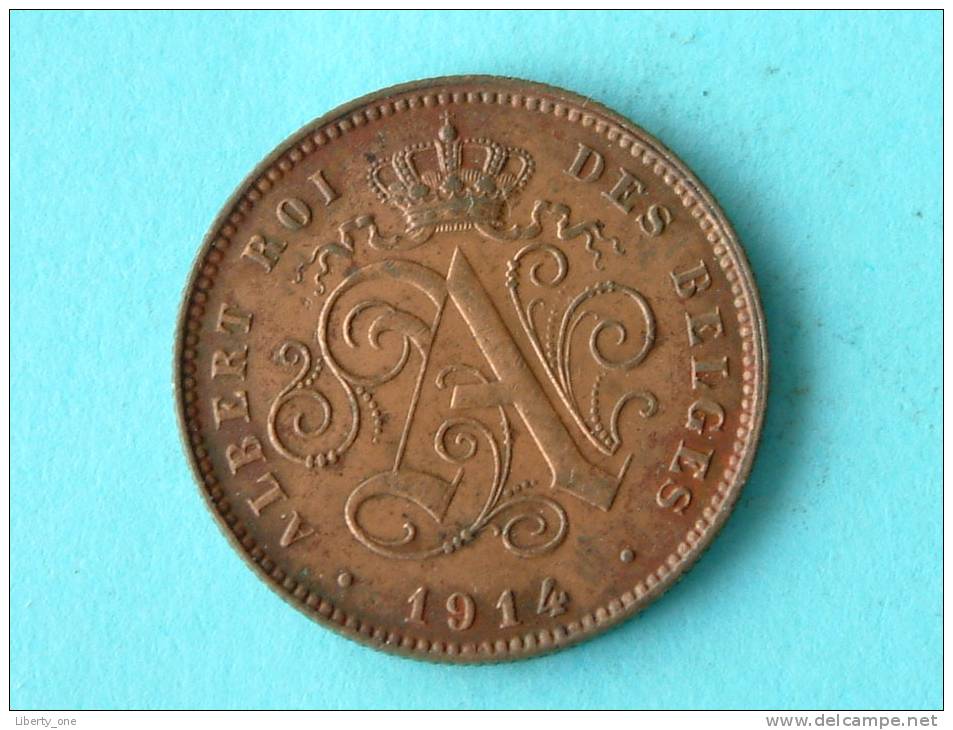 1914 FR - 2 CENT / Morin 314 ( Uncleaned Coin / For Grade, Please See Photo ) !! - 2 Centimes