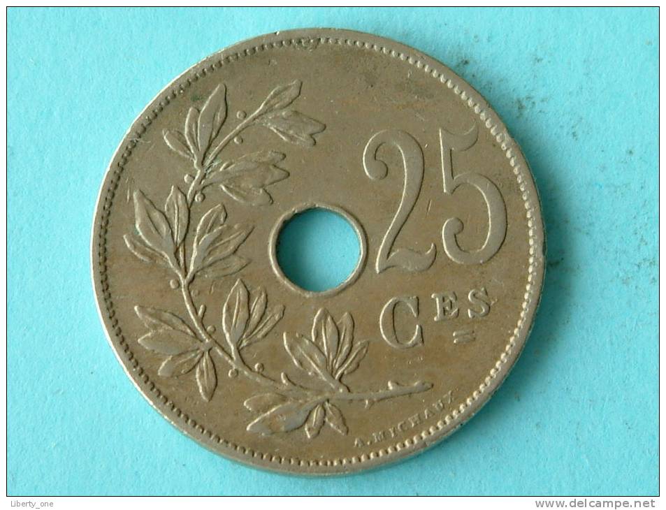 1908 FR - 25 CENT / Morin 254 ( Uncleaned Coin / For Grade, Please See Photo ) !! - 25 Centimes