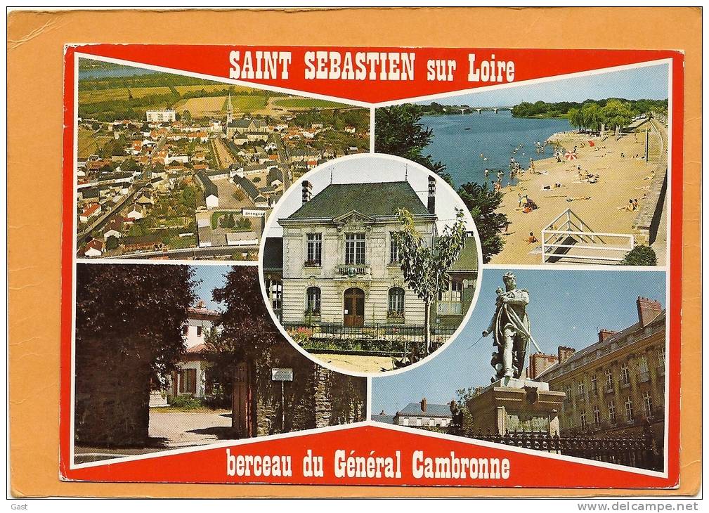 44 SAINT  SEBASTIEN SUR  LOIRE  5  VUES  BERCEAU  DU  GENERAL  CAMBRONNE - Saint-Sébastien-sur-Loire