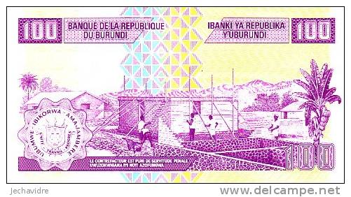 BURUNDI  100 Francs  Nouvelle Emission Du 01-05-2010    ***** BILLET  NEUF ***** - Burundi