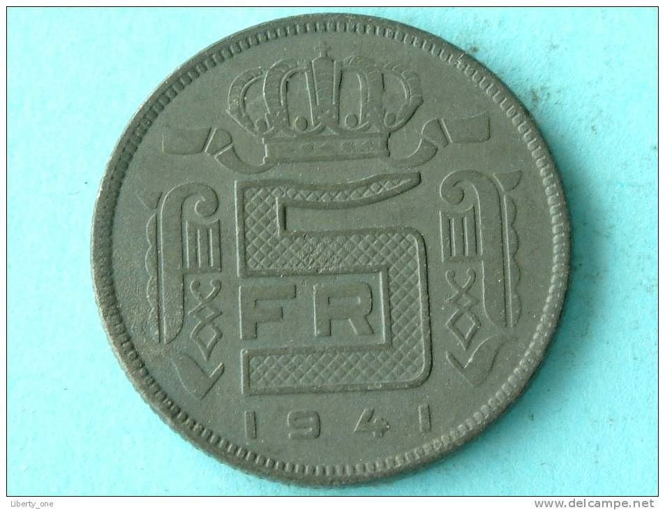 1941 VL - 5 FRANK / Morin 471 ( Uncleaned Coin / For Grade, Please See Photo ) !! - 5 Francs